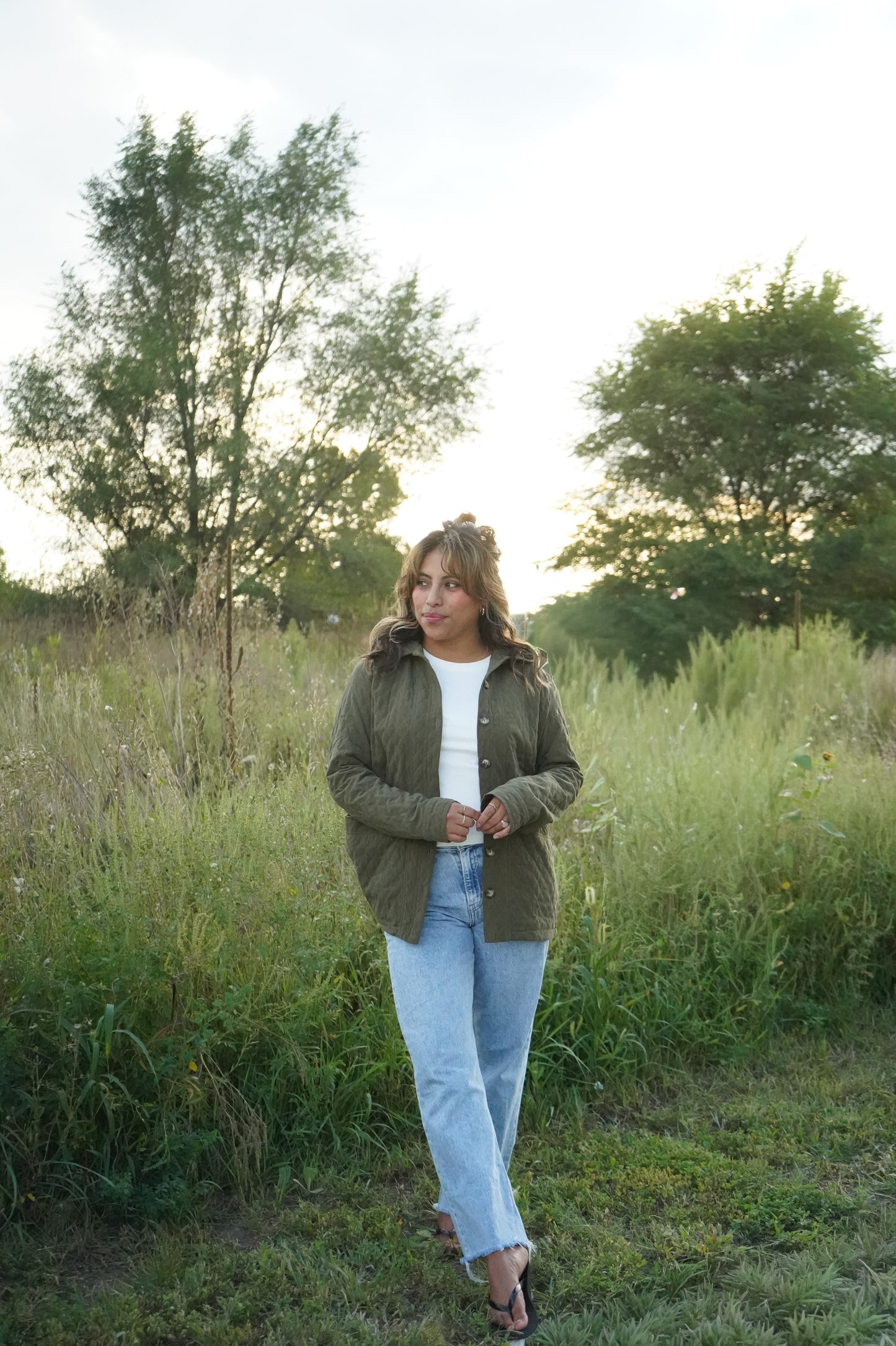 Leah Quilted Corduroy Jacket