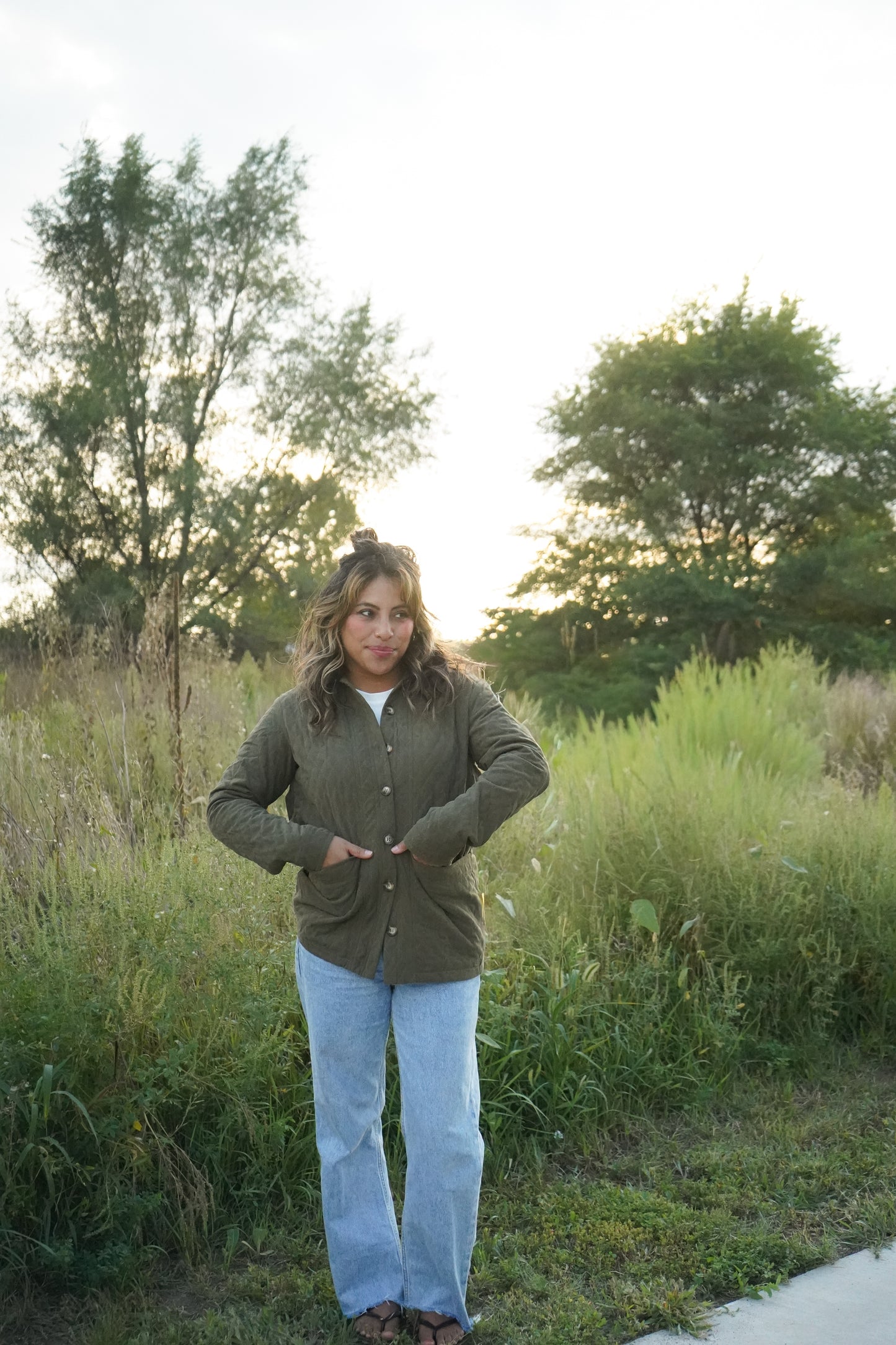 Leah Quilted Corduroy Jacket