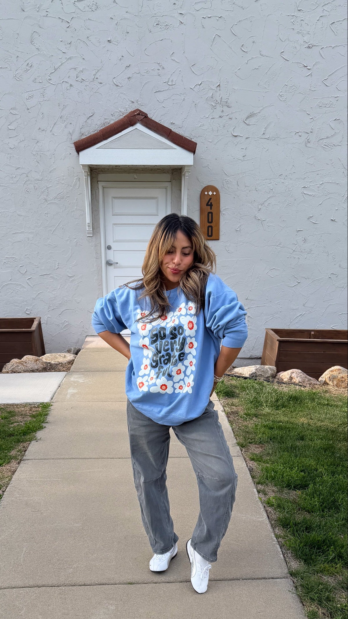So So Very Grateful Lightweight Sweatshirt