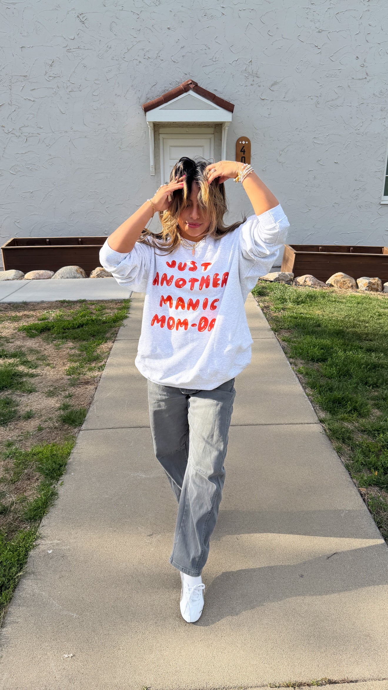 "Manic Mom-day" Crewneck