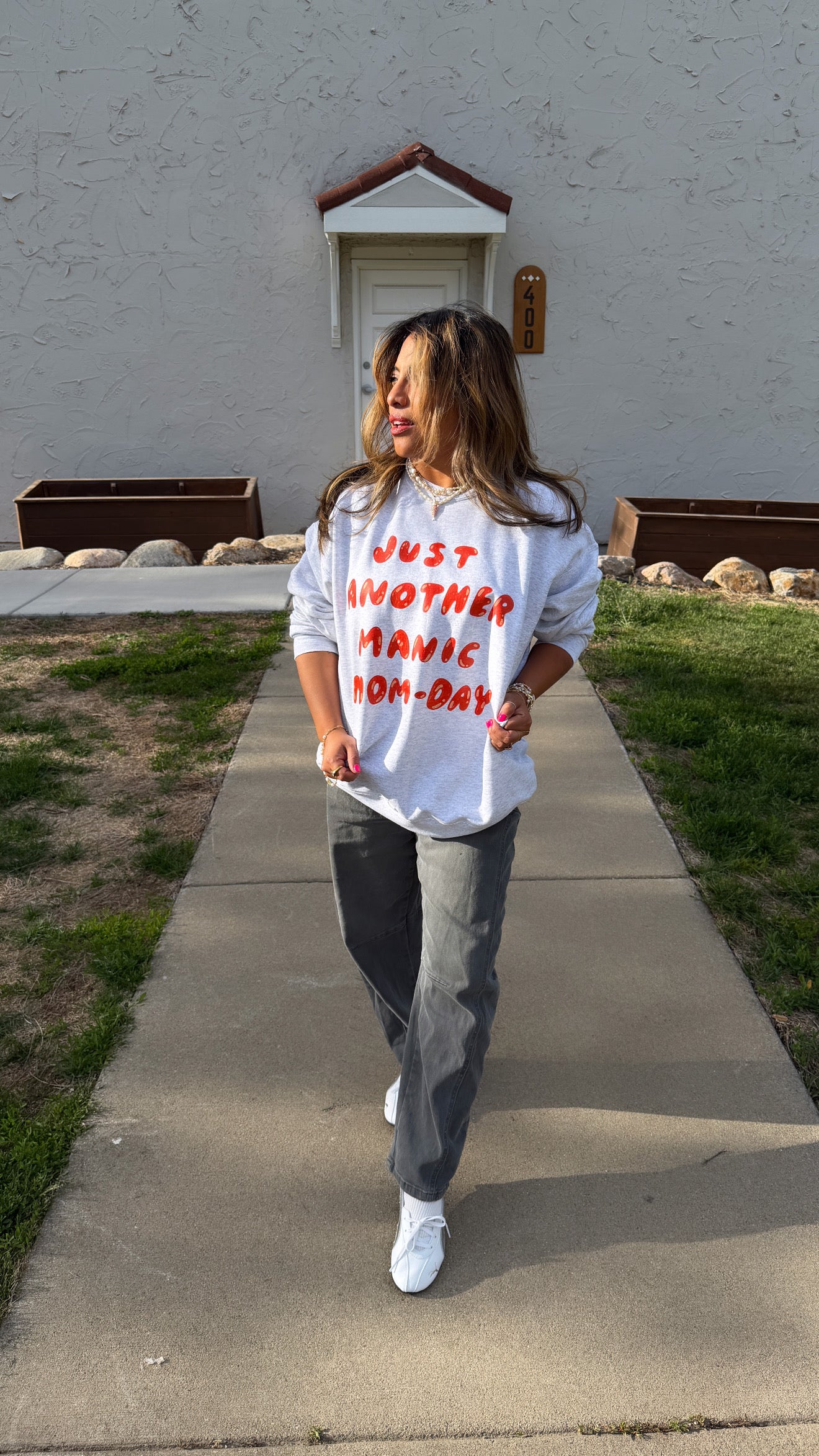 "Manic Mom-day" Crewneck