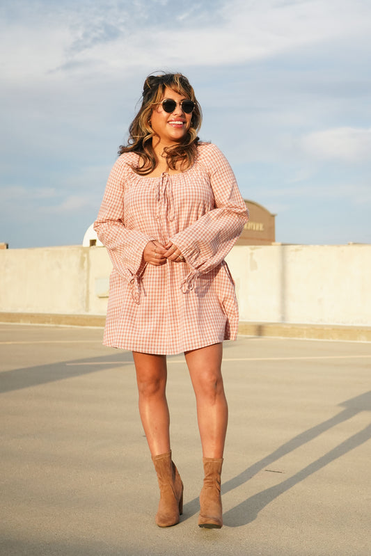 Kara Plaid Mini Dress