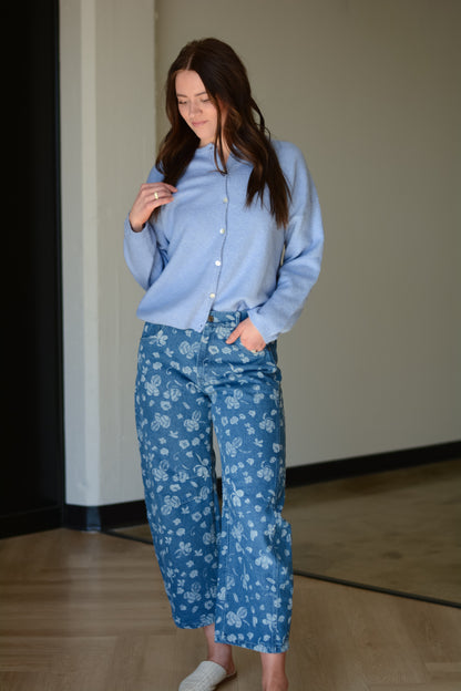Sky Blue Lightweight Cardigan