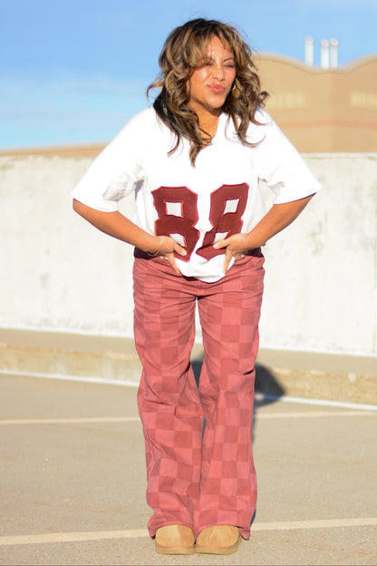 Cheeky Checkered Jeans