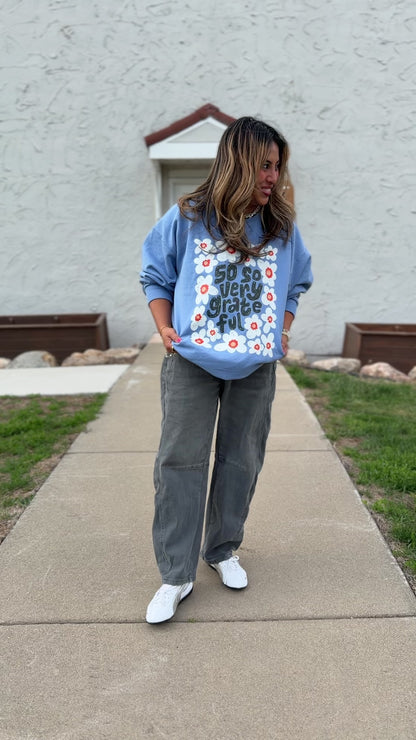So So Very Grateful Lightweight Sweatshirt