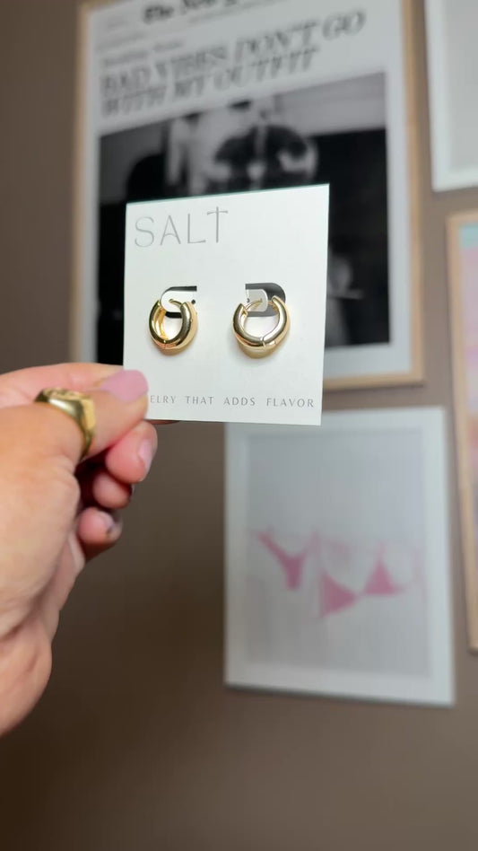 Gold Huggie Hoops